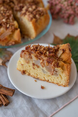 sweet home made vanilla pear pie