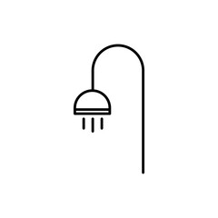 Shower line icon. Design template vector