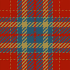 Plaid pattern seamless. Check fabric texture. Stripe square background. Vector textile design.