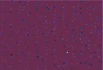 Light Blue, Red vector backdrop with lines, circles, rhombus.