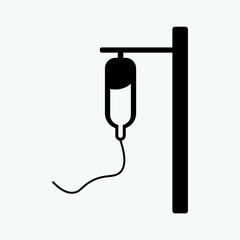 Fototapeta premium infuse icon vector. medical drip icon. icon black