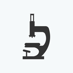 microscope isolated on white background