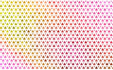 Light Red, Yellow vector seamless background with triangles. Glitter abstract illustration with triangular shapes. Template for business cards, websites.