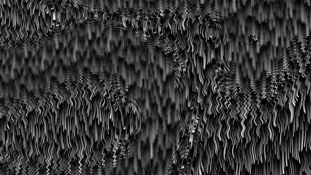 Moving random wavy texture. Trendy pixel sorting texture animation. Looping footage.