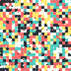 Colorful Geometric Vector Pattern Design