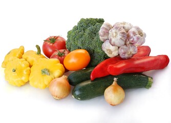 various multicolor vegetables for eating and cooking close up