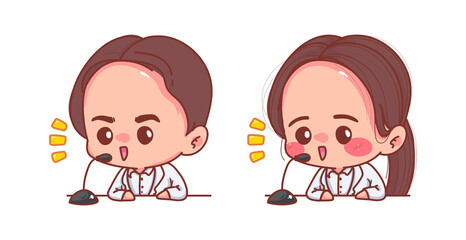 Doctor is giving a press conference at the podium isolated on white background with character design.