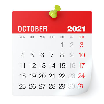 October 2021 - Calendar