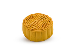 fresh mooncake on white background