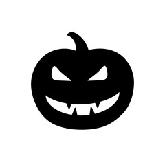 Halloween Character black pictogram isolated on white