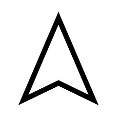 Arrow pointer cursor icon v8. Internet flat icon symbol for applications.