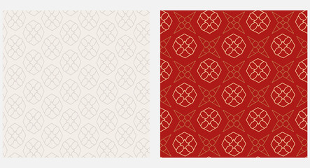 Elegant background patterns with geometric shapes vector graphics.