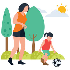 
Motherhood flat vector icon 
