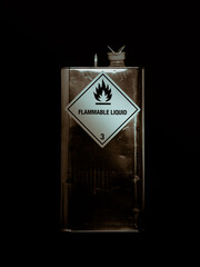 bidon colle peinture inflammable inox métal