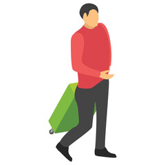 Fototapeta premium Tourist isometric icon design 