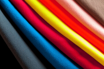 Background texture of colorful fleece © evannovostro