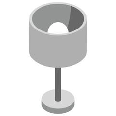 
Lamp isometric icon design 
