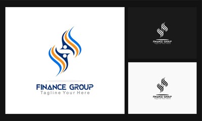 finance group, team business logo