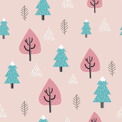 Pine trees background design