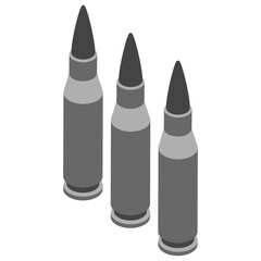 
Missile, isometric vector icon.
