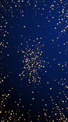 Gold stars luxury sparkling confetti. Scattered sm