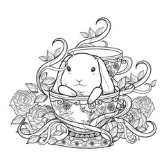 Easter bunny design.