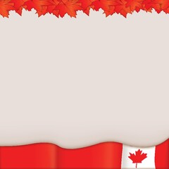 canada flag template design