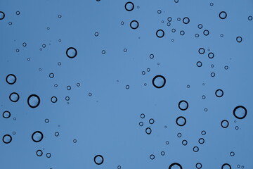 The Rain dot water For background image of blurry of focus scenery.