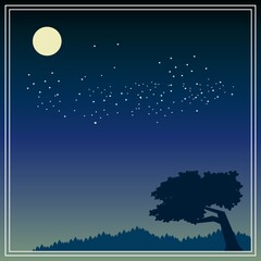 night sky background design