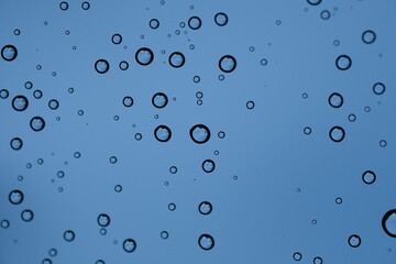 The Rain dot water For background image of blurry of focus scenery.