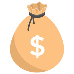 
Money sack to save money, 3d icon 
