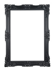 Vintage Bilderrahmen in Schwarz auf Wei&szlig;em Hintergrund