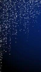 Beautiful snowfall Christmas background. Subtle fl