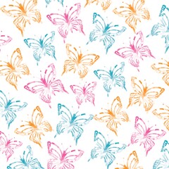 Fototapeta na wymiar butterfly papercut background design