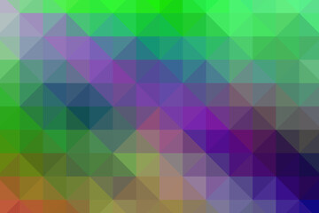 Fototapeta premium Triangular pixelation. Multi-colored pixel background. The texture consisting of multi-colored triangles.