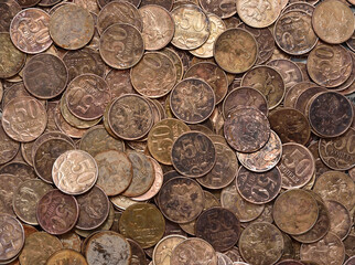 Old, corroded Russian coins are going out of circulation