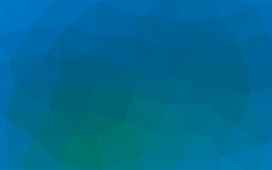 Light Blue, Green vector blurry triangle texture. Triangular geometric sample with gradient.  Template for a cell phone background.