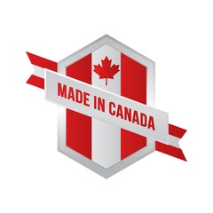 made in canada label design