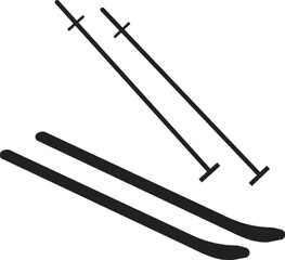 Skis and ski poles