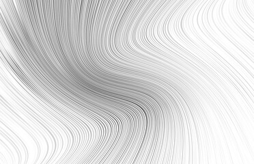 Fototapeta na wymiar Waving, wavy lines, stripes rectangular background, pattern. Undulate, billow, flutter effect on strips, streaks