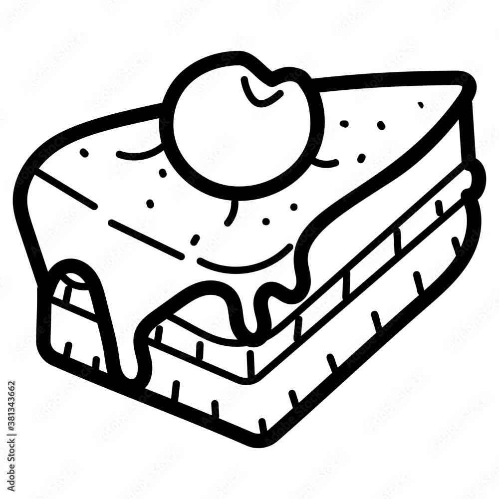 Wall mural Cake Slice Vector 