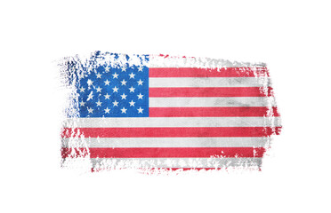 Grunge USA flag. American flag with grunge texture.