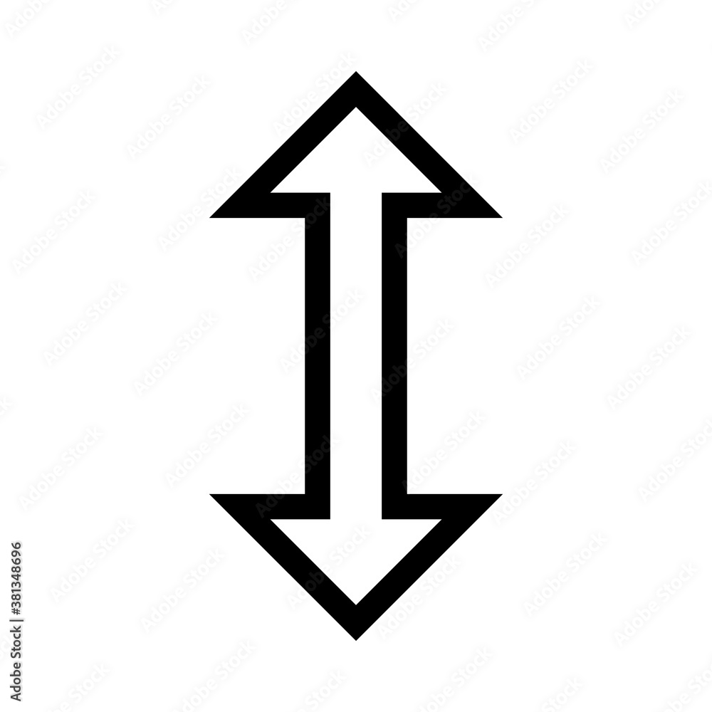 Poster arrow pointer cursor icon v9. internet flat icon symbol for applications.