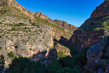 Fototapeta na wymiar Canyon de Almadenes near Cieza in the Murcia region of Spain