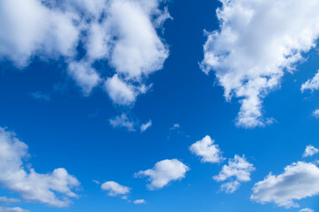 Fototapeta premium White clouds in blue sky.