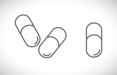 pills outline icon