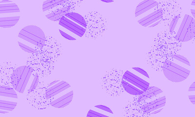 Light Purple vector template with crystals, circles. Illustration with circles in nature style. Design for your adverts.