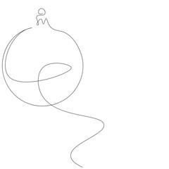 Christmas background with ball. Vector illustration