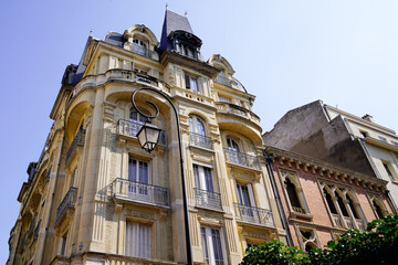 classic ancient building in the city centre of vichy in France