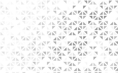 Light Silver, Gray vector seamless layout with lines, triangles. Glitter abstract illustration with triangular shapes. Pattern for design of window blinds, curtains.
